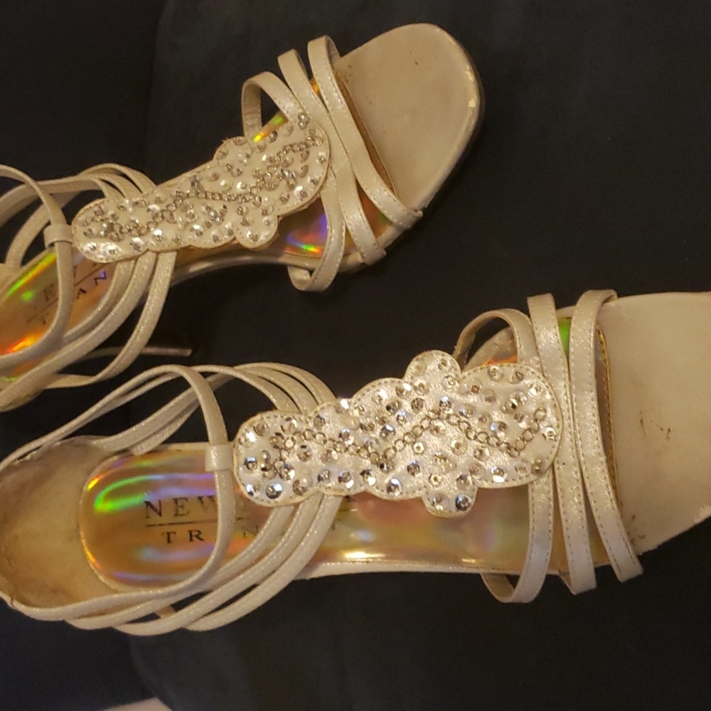 Silver shoes